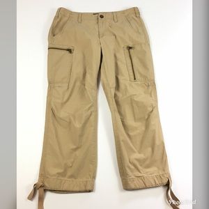 Ralph Lauren 6 Cargo Pant Capri Tie Ankles Cotton